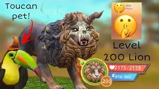 Reaching level 200 Lion + buying the Toucan pet! 🦁 × something happend...