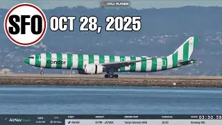 KSFO LIVE |  OCTOBER 28, 2025 | SAN FRANCISCO INT AIRPORT  LIVE STREAM WEBCAM IRL