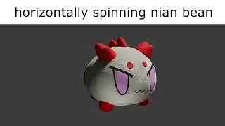 horizontally spinning nian bean