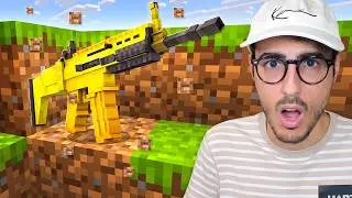 Minecraft, but every drop is a weapon! - 1v1 with Nico