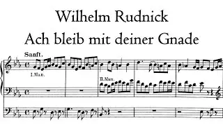 Rudnick - Ach bleib mit deiner Gnade - Metzler organ, Poblet, Hauptwerk
