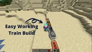 Easiest Working Train Build |Minecraft !!!