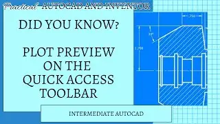 AutoCAD   Plot Preview on the QAT