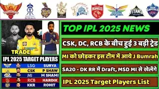 IPL 2025 - 8 Big News for IPL on 7 Aug (J Bumrah New Team, IND vs SL, Pant in CSK, DK & MSD in SA20)