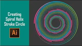 Create Abstract Spiral Circle In Illustrator | Geometric Shape Design | Illustrator Tutorial