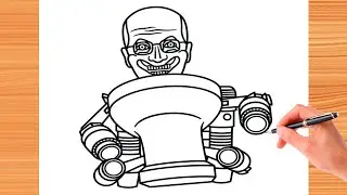 How to Draw New Damaged Scientist Toilet - Skibidi Toilet | Drawing Step by Step