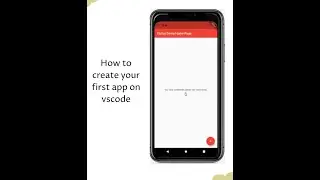 How to create your first app in flutter using vs code !! Bangla!!