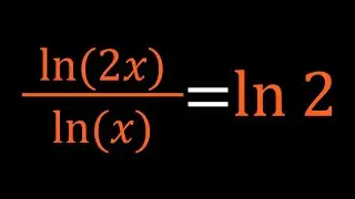 A Nice Equation With Natural Logarithms