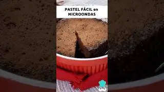 PASTEL en MICROONDAS en 5 minutos 🍫 #postressinhorno #recetas #microondas