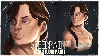 Painting new OC [Clip studio speedpaint]