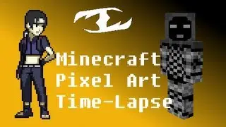 Sai from Naruto Shippuden - Minecraft Pixel Art Time-Lapse