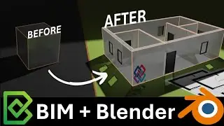 Your first BIM drawing in 20 mins using Bonsai | Blender BIM and IFC