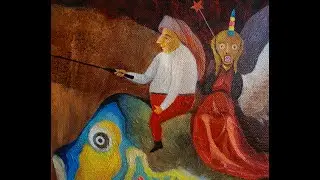 "На крючке",  картина (х/м)