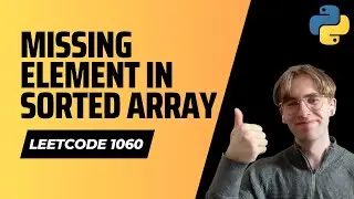 1060. Missing Element in Sorted Array - Leetcode Python Solution