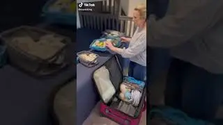 How to pack entire family's travel essentials in one suitcase | Best Travel Organizer #shorts