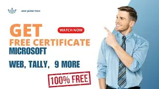 Get 100% Free Computer Course with Verified Certificate Ms Office + 09 more courses