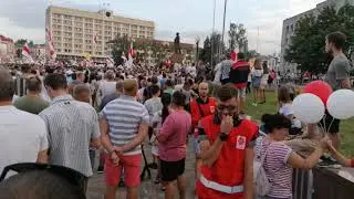 Демонстрация в Гродно - Площадь Ленина