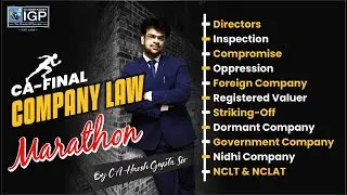 Companies Law Marathon | SPOM Set-A | CA Final