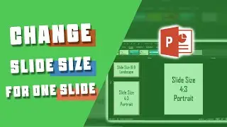 change slide size for one slide | how to change slide size for one slide only