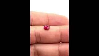 Msx7778  Synthetic Ruby Gemstone Round Rose Cut AAA 6x6mm