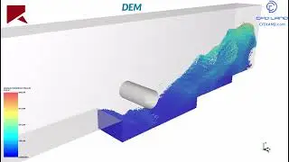 Bed Scour CFD-DEM Simulation: Protecting Hydraulic Structures with Fluent & Rocky