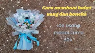 Cara membuat buket uang dan boneka wisuda | buket bunga artifisial | DIY  #buket #buketuang