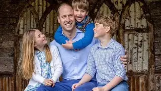 An all blue Father's Day for Prince William