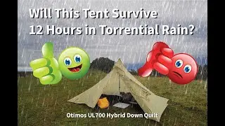 ASTA GEAR Rain Test FENGYIN 2 | Otimos UL700 Hybrid Down Quilt @otimosoutdoorgear