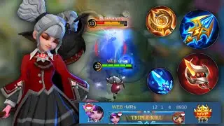 TRIPLE KILL!! BEST BUILD LYLIA 2023 | LYLIA BUILD TERSAKIT SEASON 28 - Lylia Gameplay