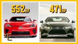 Car Spec Comparison: Lexus LFA vs Lexus LC 500 | 4enthusiasts