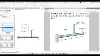 Moment Reaction Forces on Structure | Engineering Problem 4.16 | Solidworks