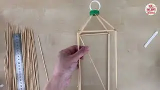 KALIN ÇÖP ŞİŞLERLE DEKORATİF EŞYAYI NASIL YAPTIM