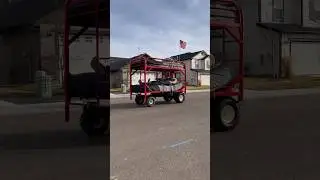 Driving bunk bed! #engineering #gokart #comedyshorts
