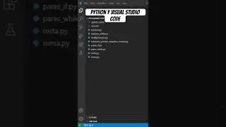 ✅ PYTHON Y VISUAL STUDIO CODE 