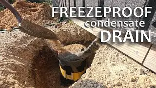 How-To Make a Freezeproof Condensate Drain ― The Outside Work