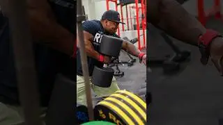 Challenging gravity, one rep at a time! 💪💥 Took the 175lb Dumbbell for an intense ride today! 😤