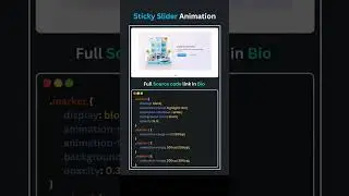 Sticky Slider Animation using CSS 