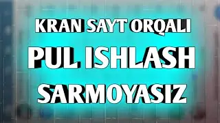 SARMOYASIZ BOMBA KRAN SAYTDAN PUL ISHLASH | DIYORBEK OFFICIAL