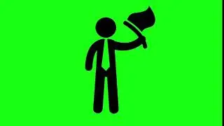 Businessman Icon On Green Screen   Free HD Video Clips