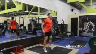 Jump squats. Jump squats. Jump squats. Instructional video