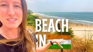 My First BEACH in INDIA 🇮🇳 Relaxing Week in Varkala, Kerala - Gym, Yoga, Sunsets