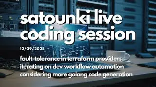 Making our Terraform Provider Fault-Tolerant | Dev Workflow Automation | Rust Live Coding | Satounki