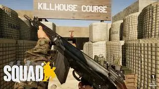 FN FAL Battle Rifle with Iron Sights | Squad Killhouse Weapons Showcase | 2160p