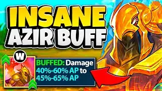 RIOT JUST BROKE AZIR WITH THIS BUFF... (MORE SOLDIER DAMAGE)