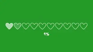 LOADING animation green screen (no copyright)