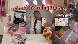 MY REAL 5AM SCHOOL MORNING ROUTINE🎀| my last first day...