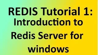 Redis Tutorial 1:  Introduction to Redis and Distributed Cache
