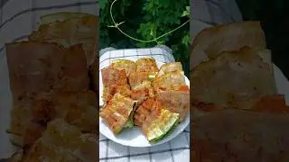 Кабачки #еда #рецепты #кабачки #надаче #намангале #закуски #готовимвкусно #бекон #готовка