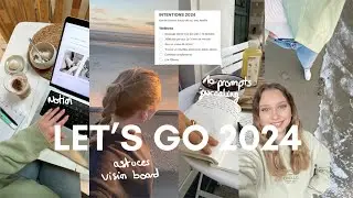 ATTEINT TES GOALS EN 2024 ⚡️ free template notion, 10 prompts, bilan, plan d'action, vision board