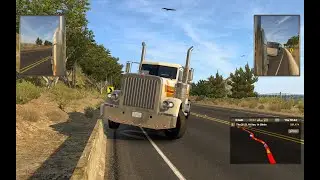 FREIGHTLINER CASCADIA VS KENWORTH W900 - Maneuverability test (American Truck Simulator)